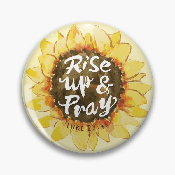 Item preview, Sunflower Watercolor - Rise Up and Pray Yellow designed and sold by amazingjoy.