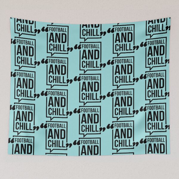 Item preview, FOOTBALL AND CHILL - Superbowl designed and sold by ellis-vinyasa.