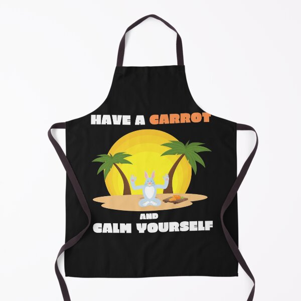 Item preview, Have a Carrot and Calm yourself Funny Yoga ( Black Edition ) designed and sold by Skeelo702.