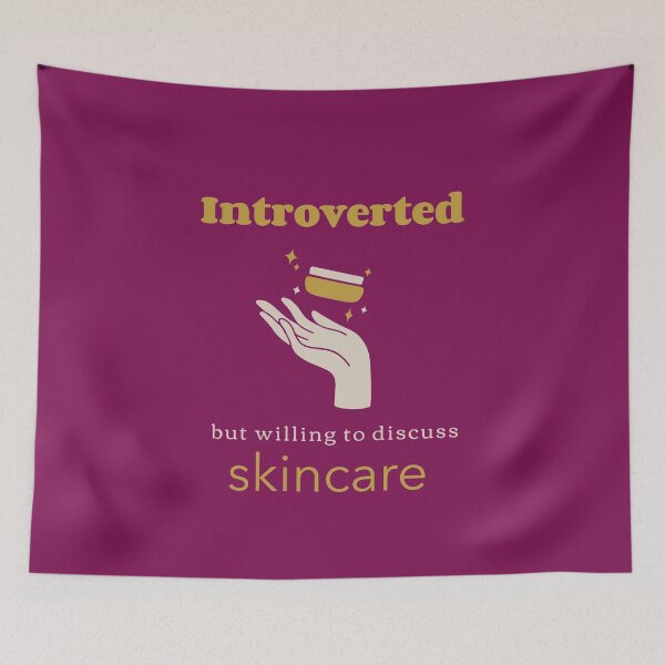 Item preview, Introverted But Willing To Discuss Skincare designed and sold by PrintBrint.