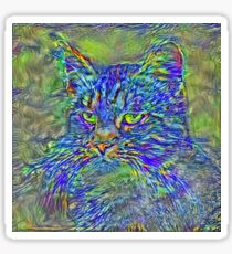 Artificial neural style Post-Impressionism cat Sticker