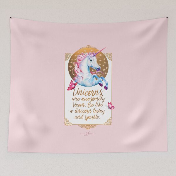 Item preview, vegan unicorn by Maria Tiqwah designed and sold by Maria Tiqwah.