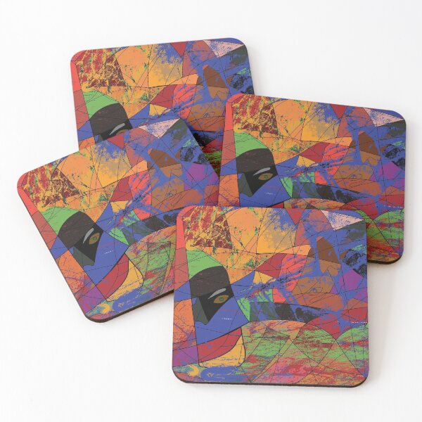 Item preview,  modern work of art geometric shapes and colors rich in emotions for your interior design designed and sold by Delqabel.