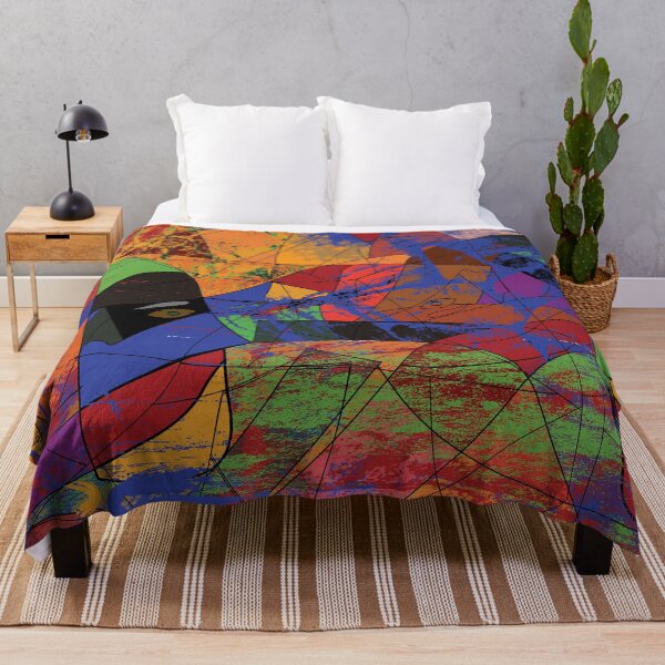 Item preview, modern work of art geometric shapes and colors rich in emotions for your interior design designed and sold by Delqabel.