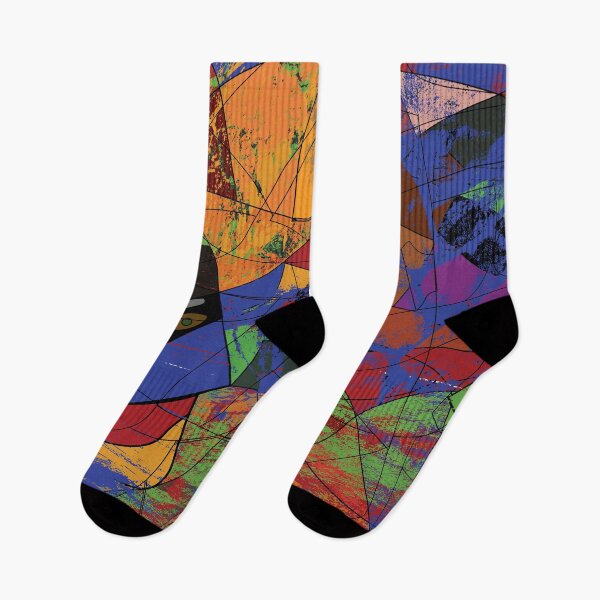 Item preview,  modern work of art geometric shapes and colors rich in emotions for your interior design designed and sold by Delqabel.