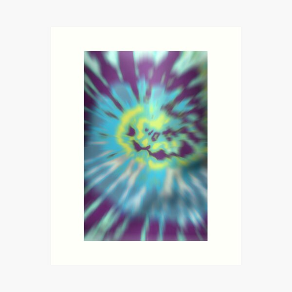 Tie Dye swirl rainbow aesthetic Agate Tumblr Art Print