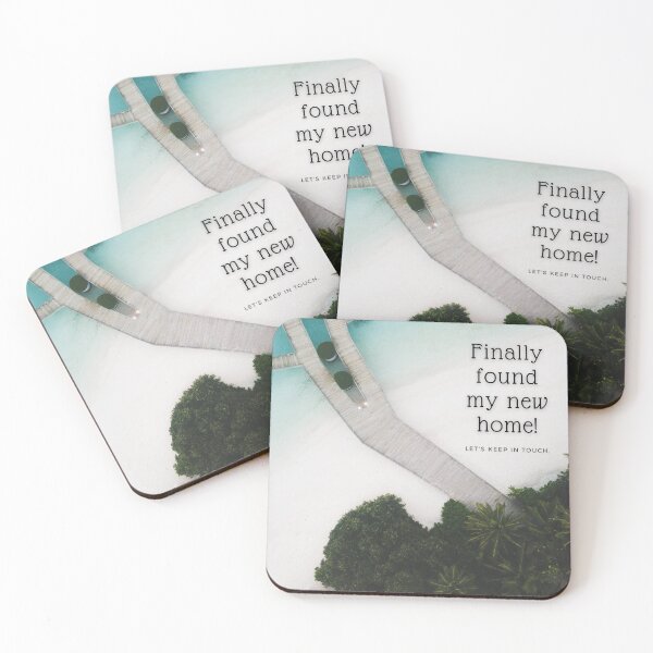 Item preview, Finally Found My New Home "Let's keep in touch" Bath Mat designed and sold by AMS-ART.