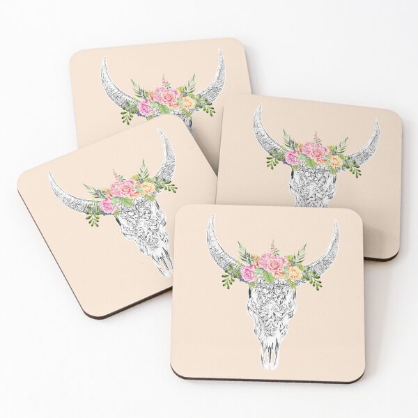 Item preview, Crown Skull and flower,floral designed and sold by Collagedream.