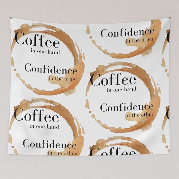 Item preview, Coffee in one Hand, Confidence in the other - Sticker Packs, Notebook, Coffee Mug, designed and sold by GionaSophia.