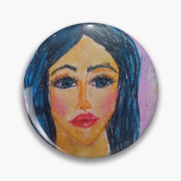 Item preview, BLUE HAIR LADY, A PORTRAIT  designed and sold by IvanaKada.