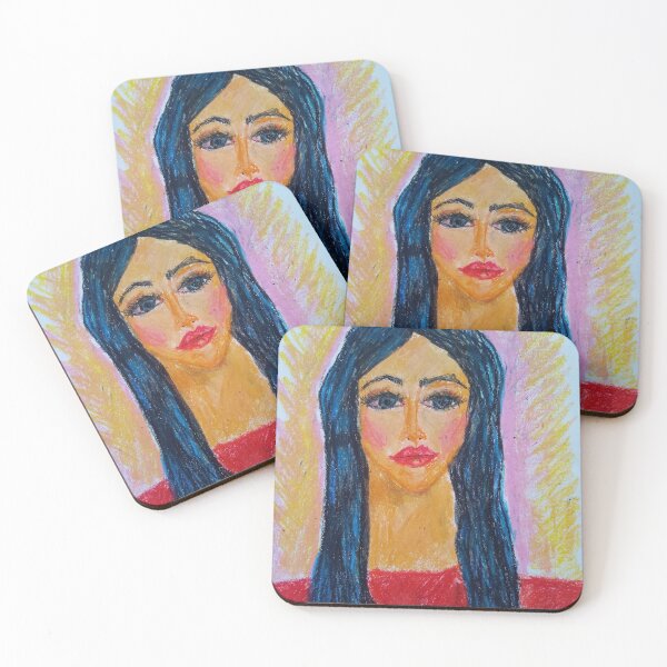 Item preview, BLUE HAIR LADY, A PORTRAIT designed and sold by IvanaKada.
