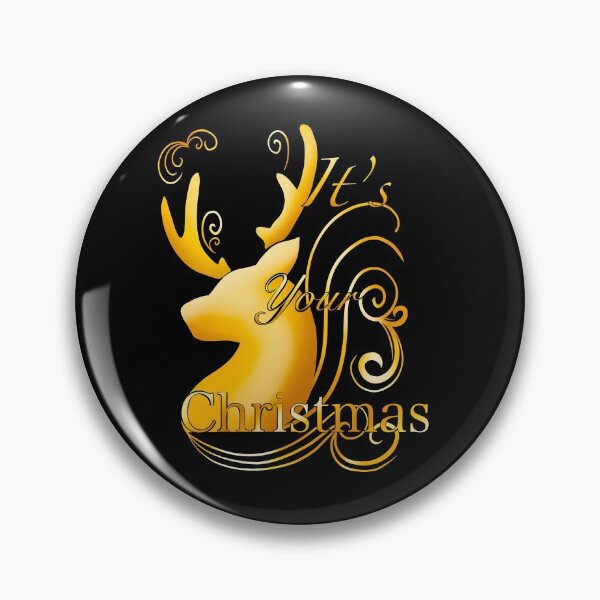 Artikelvorschau, Goldenes Rentier "Es ist dein Weihnachten" entworfen und verkauft von Fantasyhaze.