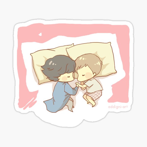 Sleeping Together Sticker