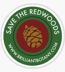 Save the Redwoods Sticker Sticker
