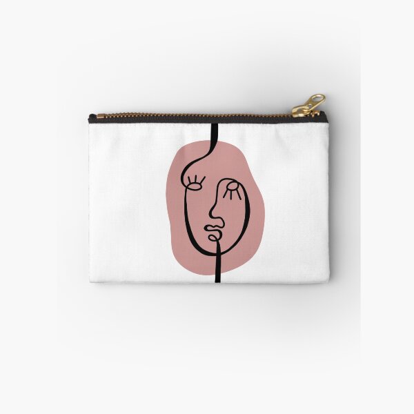 Item preview, Single Line Face - Pink and Black designed and sold by hollyferguson.