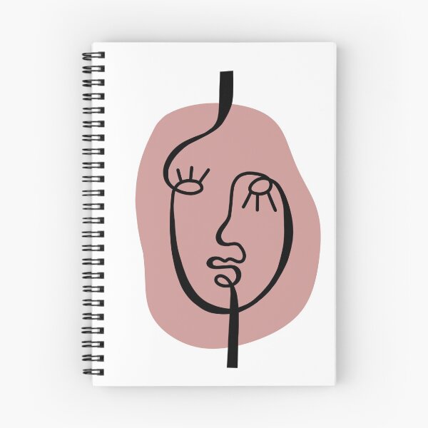 Item preview, Single Line Face - Pink and Black designed and sold by hollyferguson.