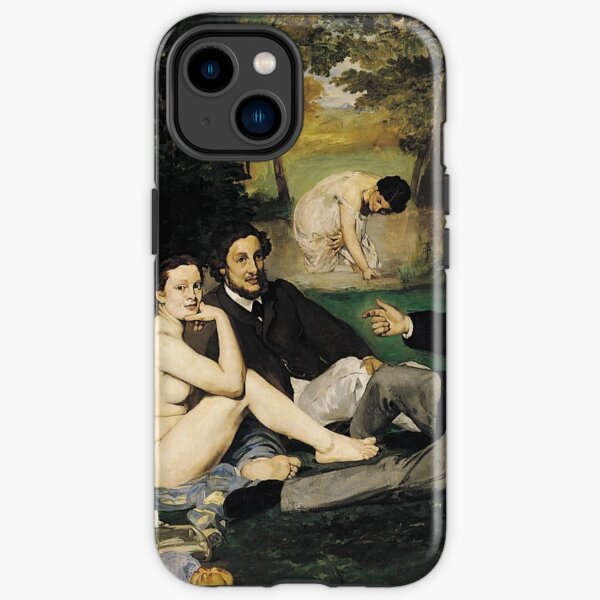 Edouard Manet Luncheon on the Grass Impressionist Work #EdouardManet #LuncheonontheGrass #Manet #Luncheon #Grass #Impressionist #Work iPhone Tough Case