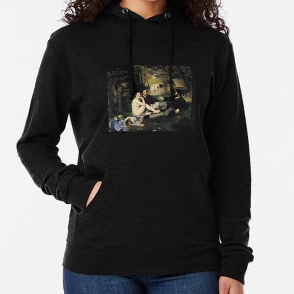 Edouard Manet Luncheon on the Grass Impressionist Work #EdouardManet #LuncheonontheGrass #Manet #Luncheon #Grass #Impressionist #Work  Lightweight Hoodie