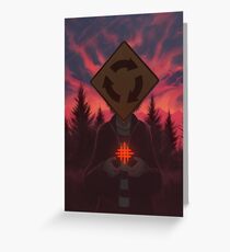 I Was Born In A Valley Of Freaks Greeting Card