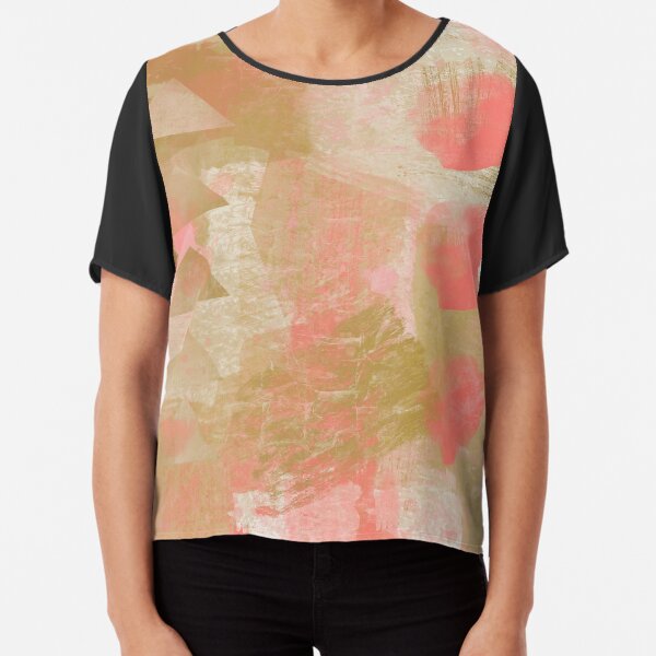 Geometric Jungle Chiffon Top