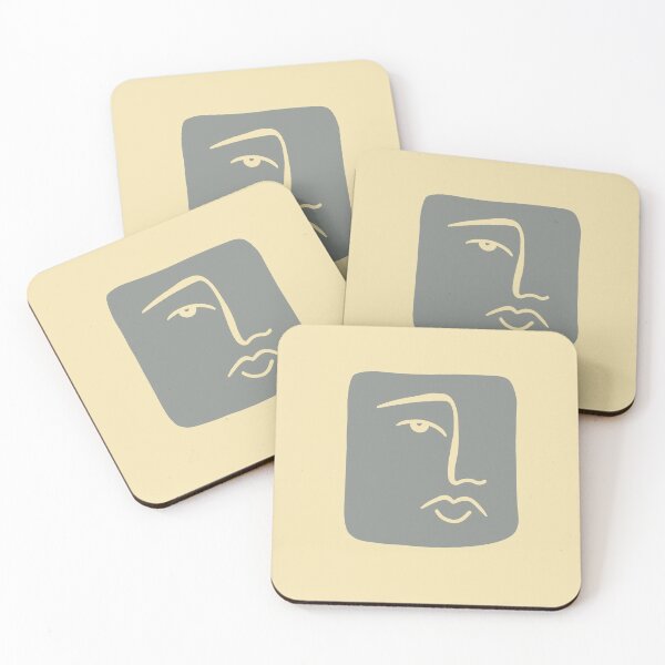 Item preview, Square Minimalist Face Design designed and sold by hollyferguson.