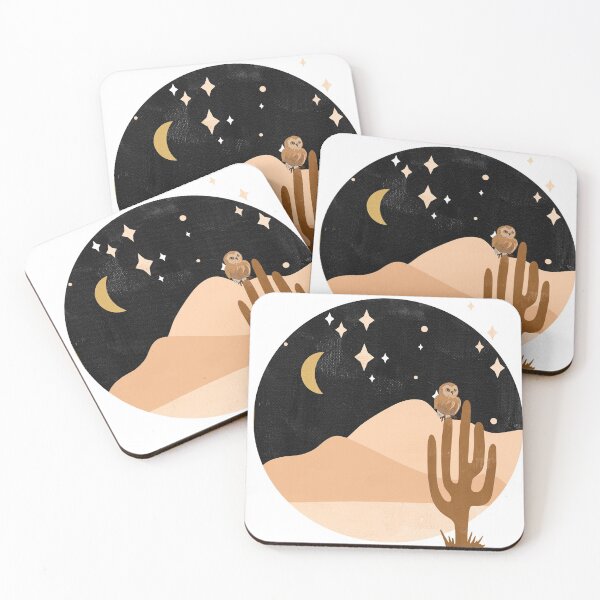 Item preview, little desert owl at night designed and sold by TheWaterBirds.