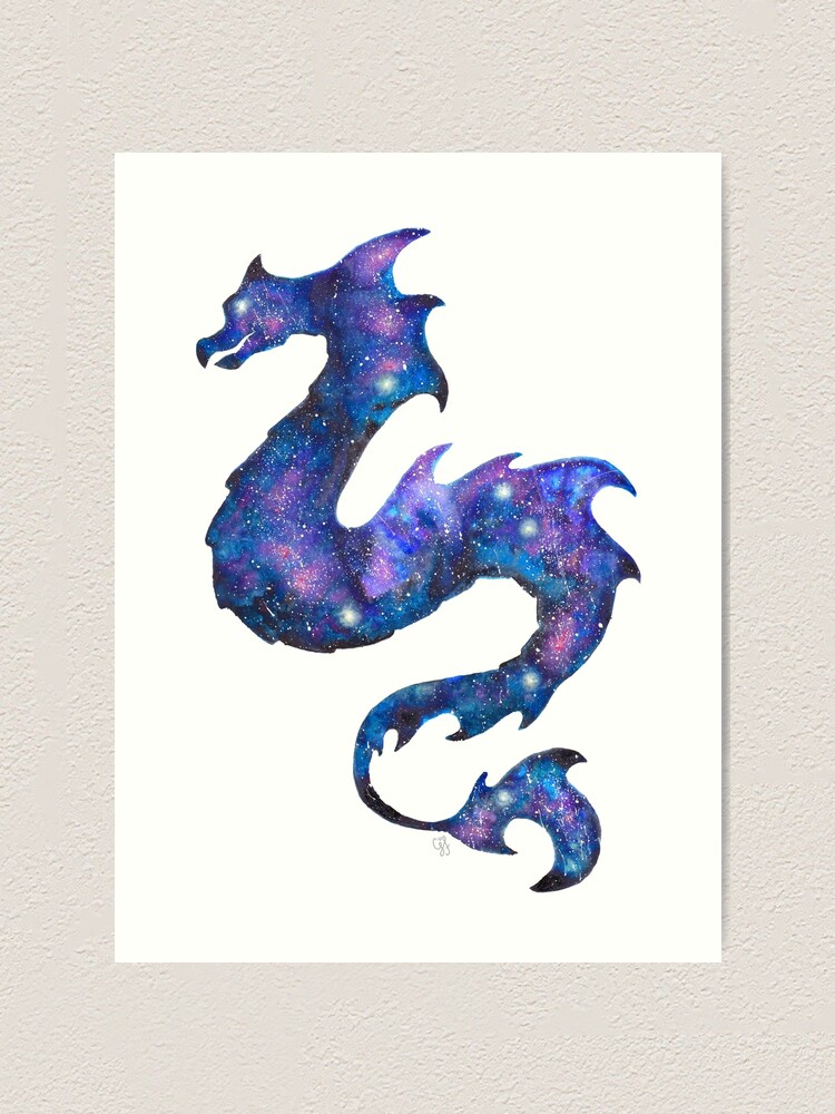 Celestial Dragon Art Print By Charlottejade Redbubble