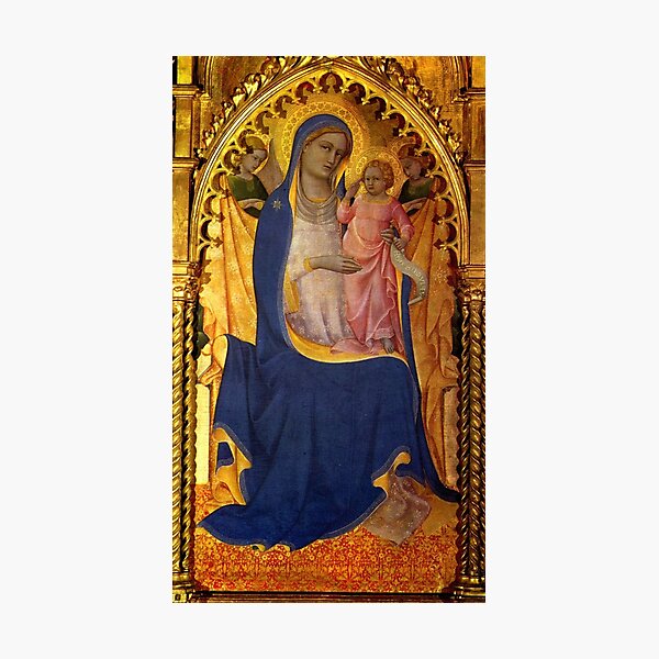 Vista previa del artículo con la obra «Nuestra Señora: Virgen con el Niño de Lorenzo Monaco», diseñado y vendido por The Great  Art.