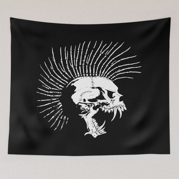 Item preview, Mohawk Skull designed and sold by RawSunArt.