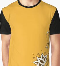 Climbing Lotus on Saffron Graphic T-Shirt