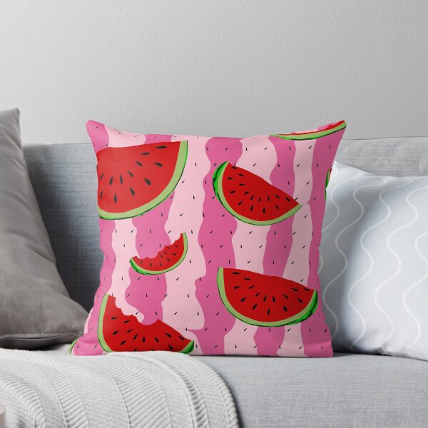 Item preview, Watermelon - Pink Water Melon Pattern Background Bg Wallpaper Watermelon Seeds Summer Fruits Design Decoration  designed and sold by SemDesigns1.