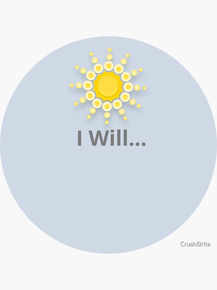 Thumbnail 3 of 3, Sticker, Keep Inspired and Crushing. designed and sold by CrushBrite.