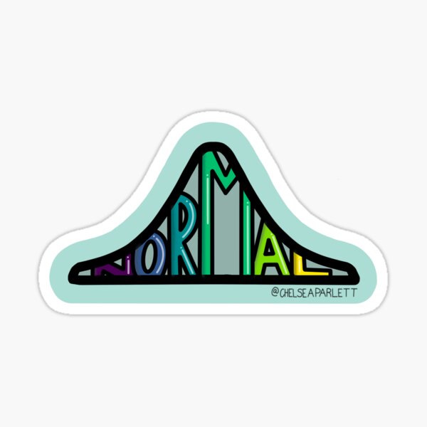 Normal Distribution Sticker