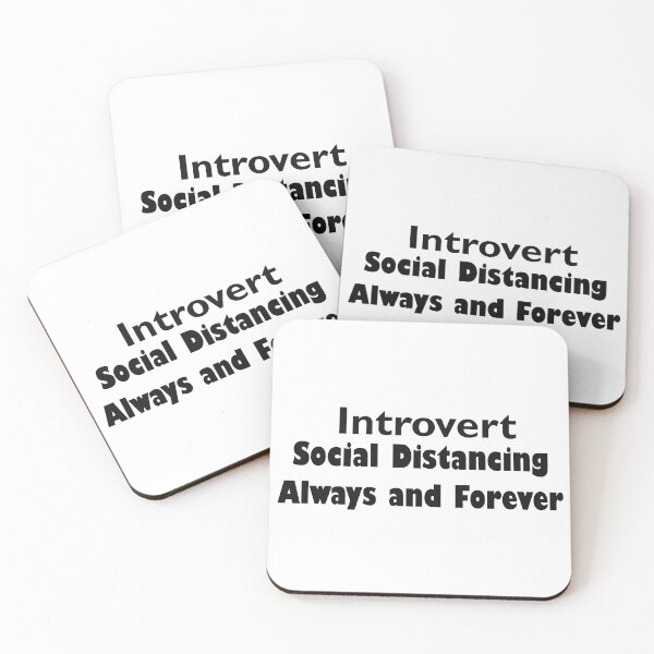 Item preview, Introvert Social Distancing designed and sold by apurpleunicorn.