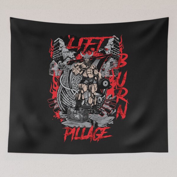 Item preview, Lift Burn Pillage - Viking Life Choices designed and sold by BigG1979.