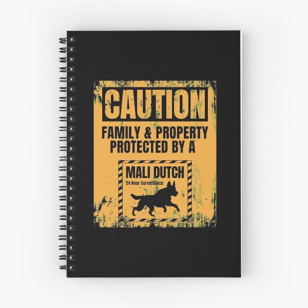 Item preview, Caution Family and Property Protected by a Mali Dutch / Mali Dutchie  designed and sold by Guarddogdrive.