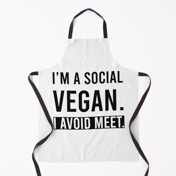 Item preview, I am a social vegan I avoid Meet, funny vegan social distancing pun designed and sold by stickmeok.