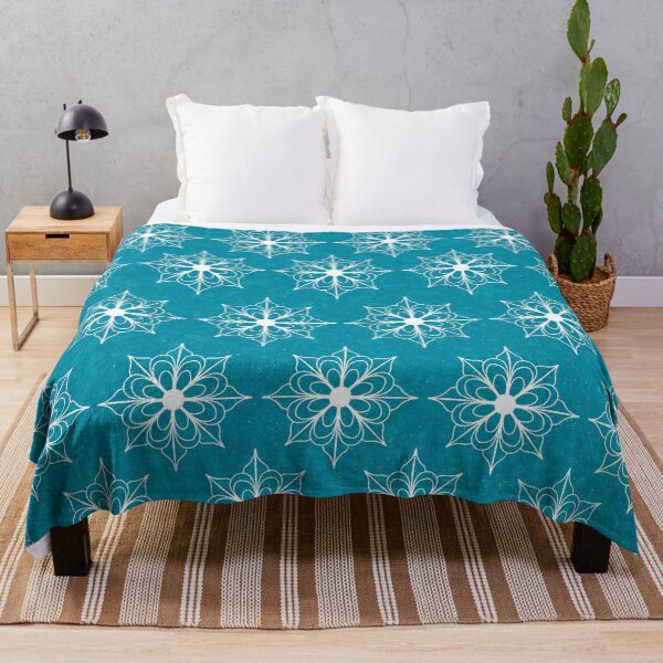 Item preview, Snowflake Flower Pattern - Light Blue designed and sold by monitdesign.