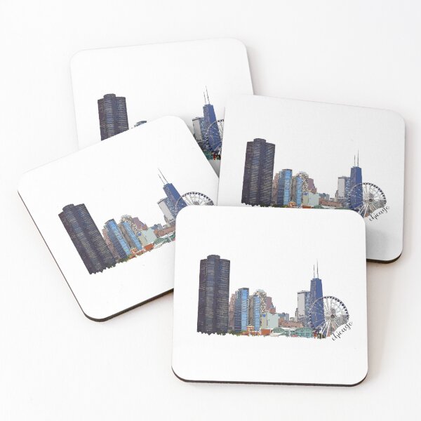 Item preview, Chicago Skyline Outline designed and sold by kosmickow.