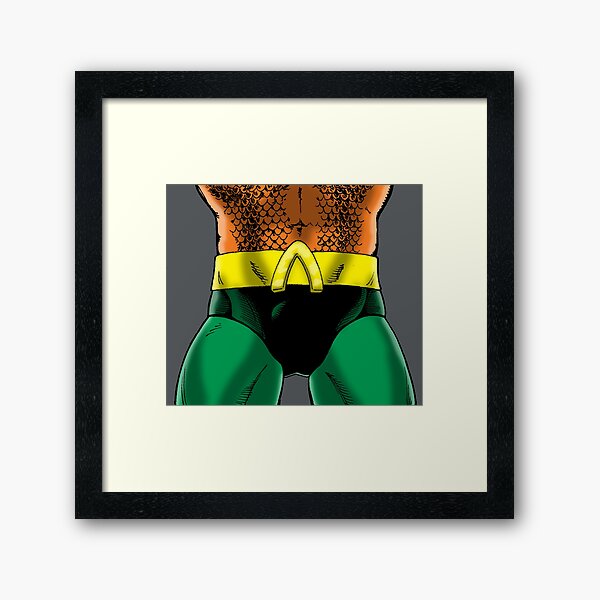 "Aquatic Dude" Groin Framed Art Print