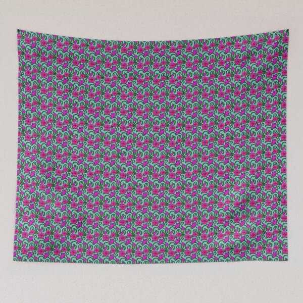 Item preview, Floral vines with thorns designed and sold by LawsonFabrics.