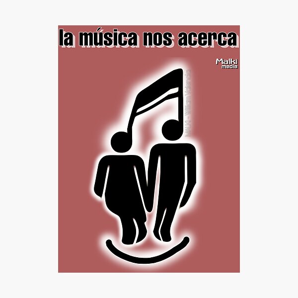 La música nos acerca Lámina fotográfica