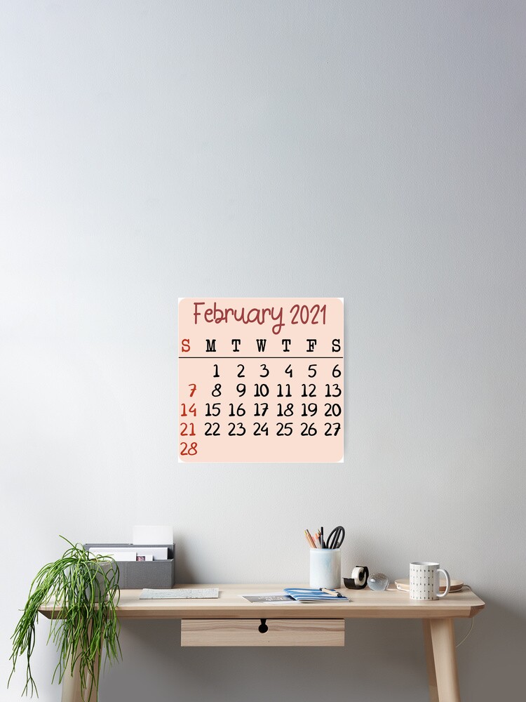 Calendar 2021 February