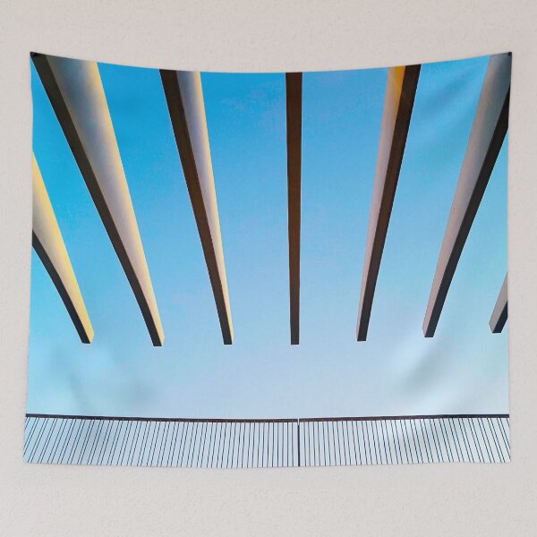 Item preview, Architecture of Malaga harbour, Spain in the evening sun. designed and sold by janesg.