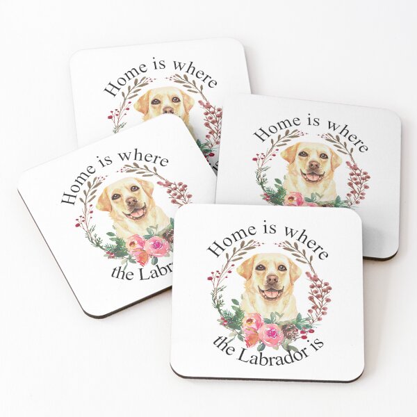 Item preview, Home is Where the Labrador is, Sticker T-Shirt Laptop Water Bottle designed and sold by StickerArtwork.