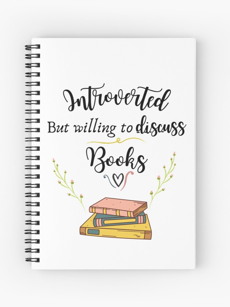 Thumbnail 1 of 3, Journal, Introverted But Willing To Discuss Books designed and sold by Dollfacedesign.