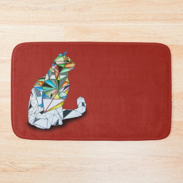 Item preview, colorful geometric cat design designed and sold by dominic0925.
