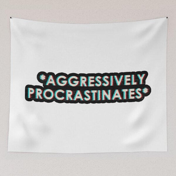 Item preview, aggressively procrastinates glitched designed and sold by ABDEZIGN.