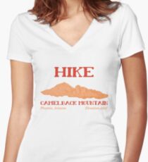 Hike Camelback Mountain! Women's Fitted V-Neck T-Shirt