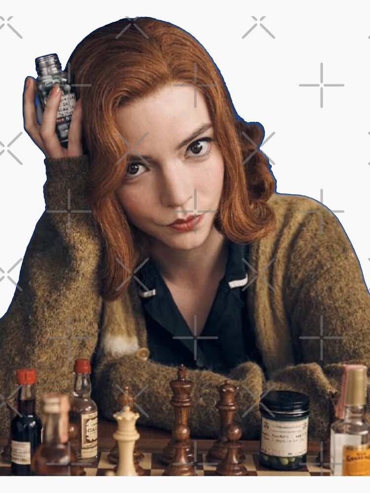 "The Queen's Gambit anya taylor joy " Sticker by HHeyth | Redbubble